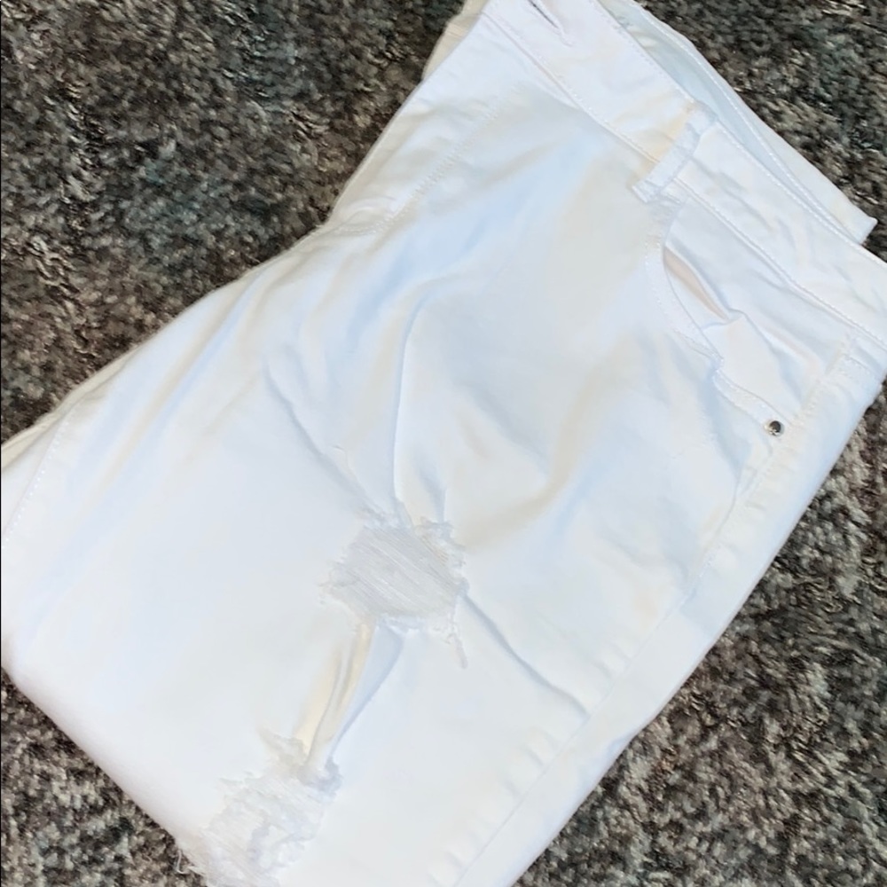 A.N.A White distressed jeggings